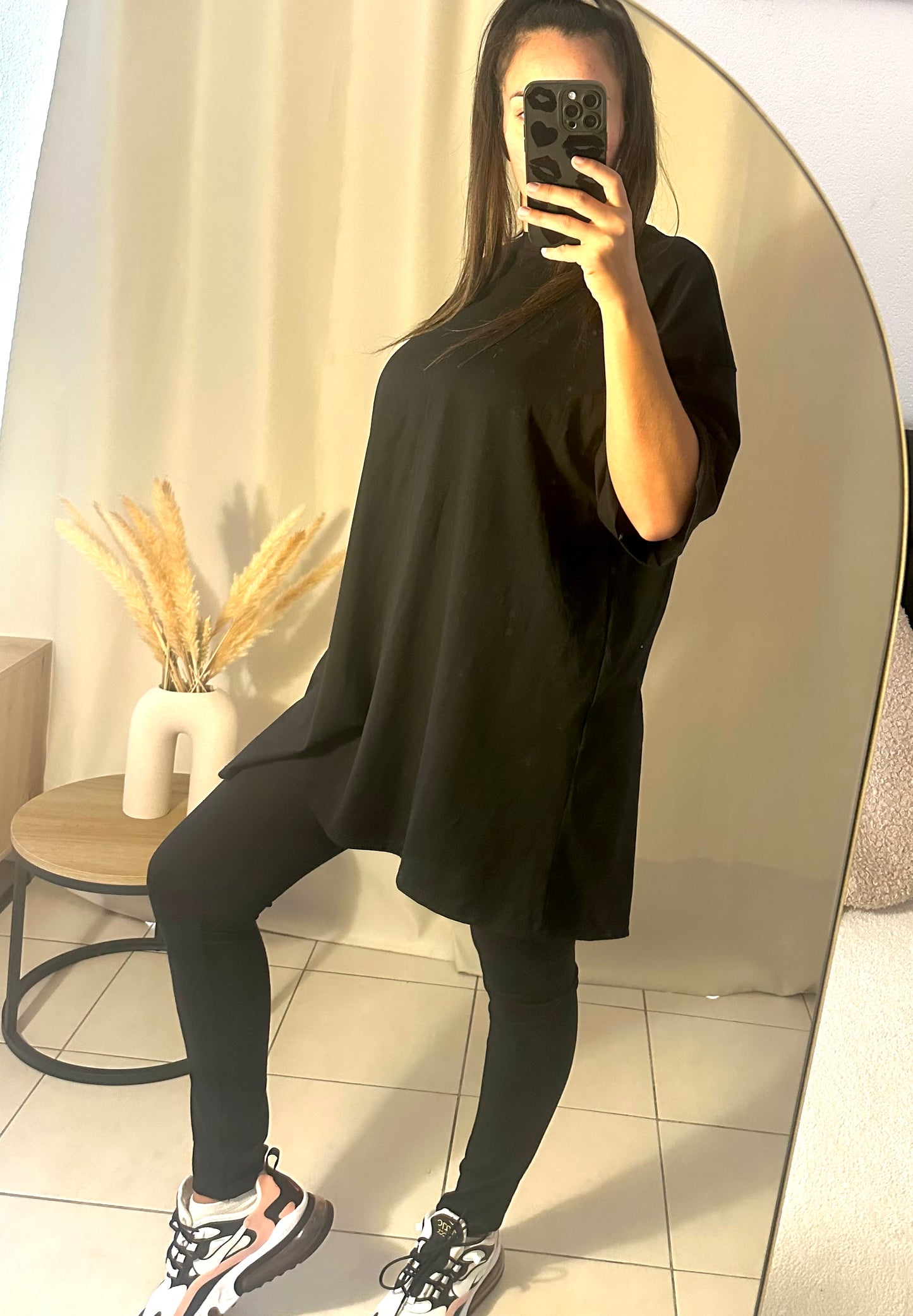 Ensemble teeshirt long + legging noir