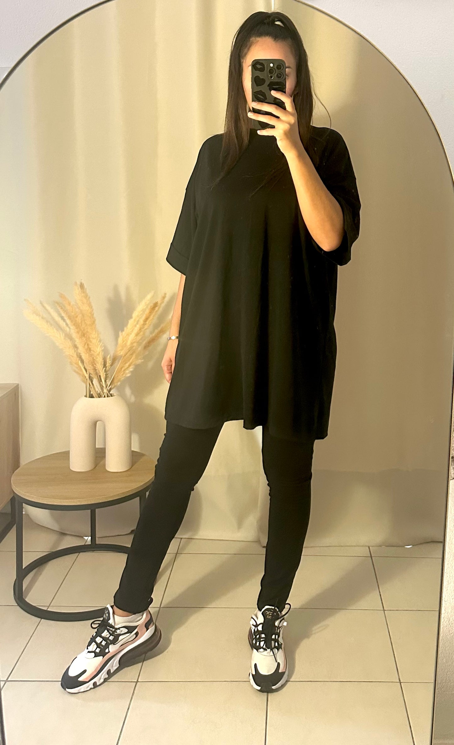 Ensemble teeshirt long + legging noir